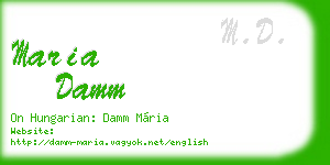 maria damm business card
